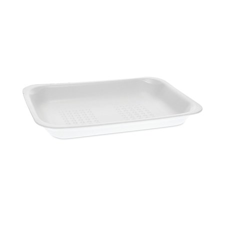 PACTIV EVERGREEN Meat Tray, #2, 8.38 x 5.88 x 1.21, White, 500PK 51P102FS